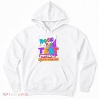Retro Rock The Test Dont Stress Just Do Your Best Hoodie thumb 0