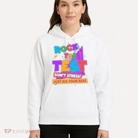 Retro Rock The Test Dont Stress Just Do Your Best Hoodie thumb 5