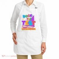 Retro Rock The Test Dont Stress Just Do Your Best Apron thumb 2