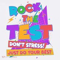 Retro Rock The Test Dont Stress Just Do Your Best Sweatshirt thumb 3