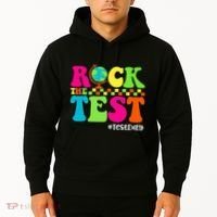 Retro Rock The Test Testing Day Motivational Teacher Student Hoodie thumb 2