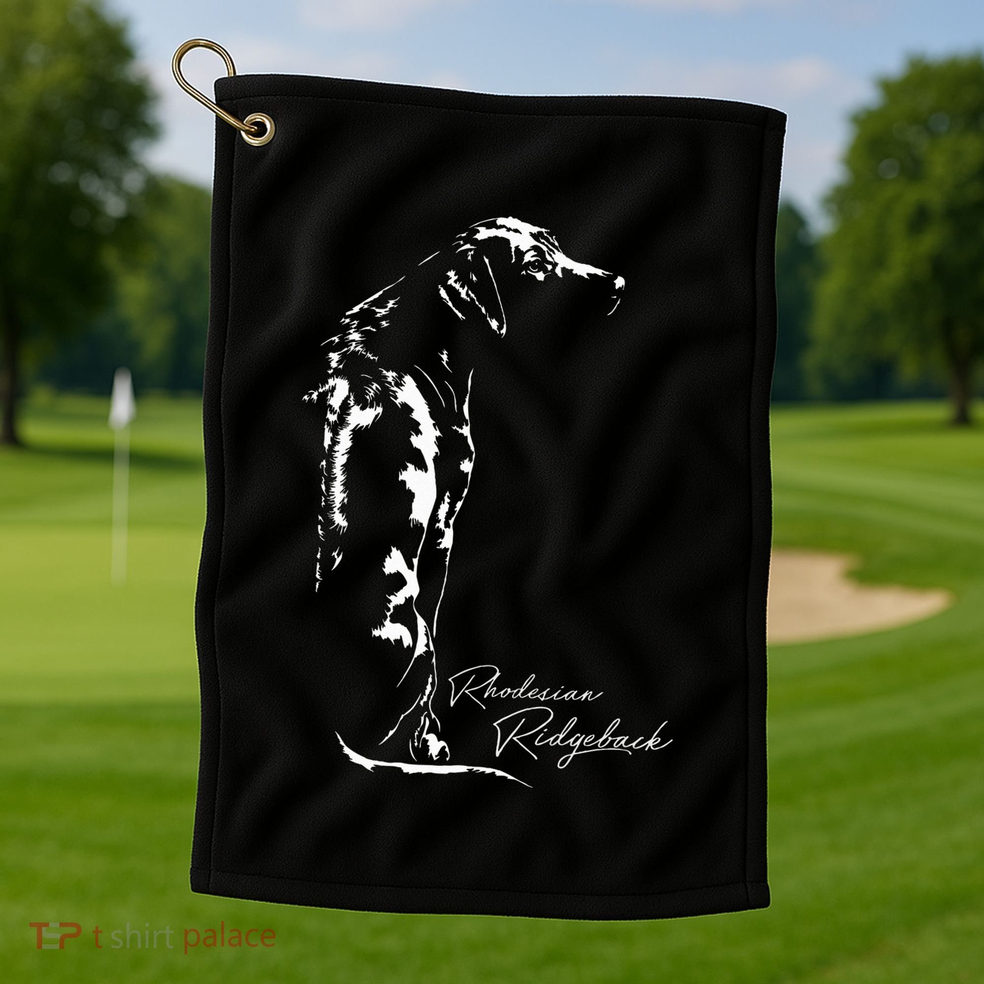 Rhodesian Ridgeback T Dog Funny Gift Golf Towel