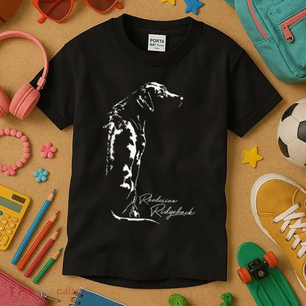 Rhodesian Ridgeback T Dog Funny Gift Kids T-Shirt