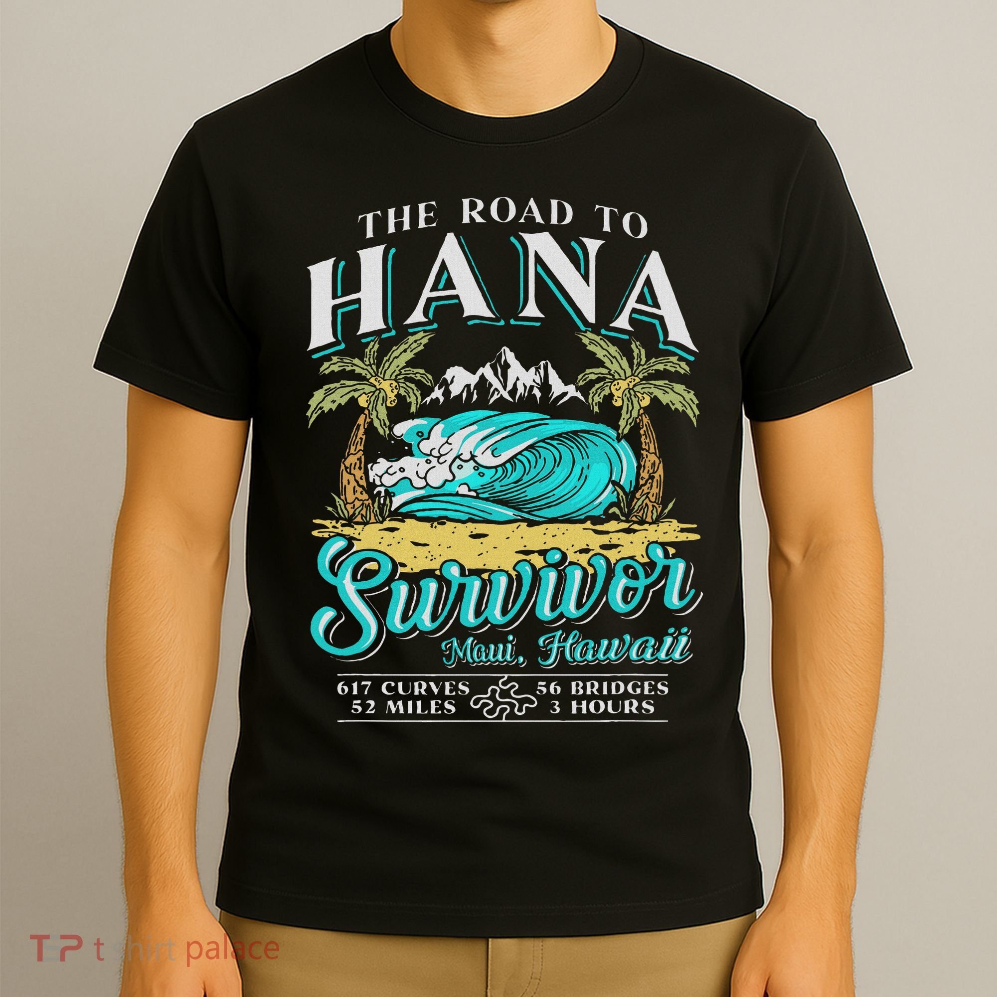 Rjc Road To Hana Survivor Maui Hawaii Trip Adventure T-Shirt