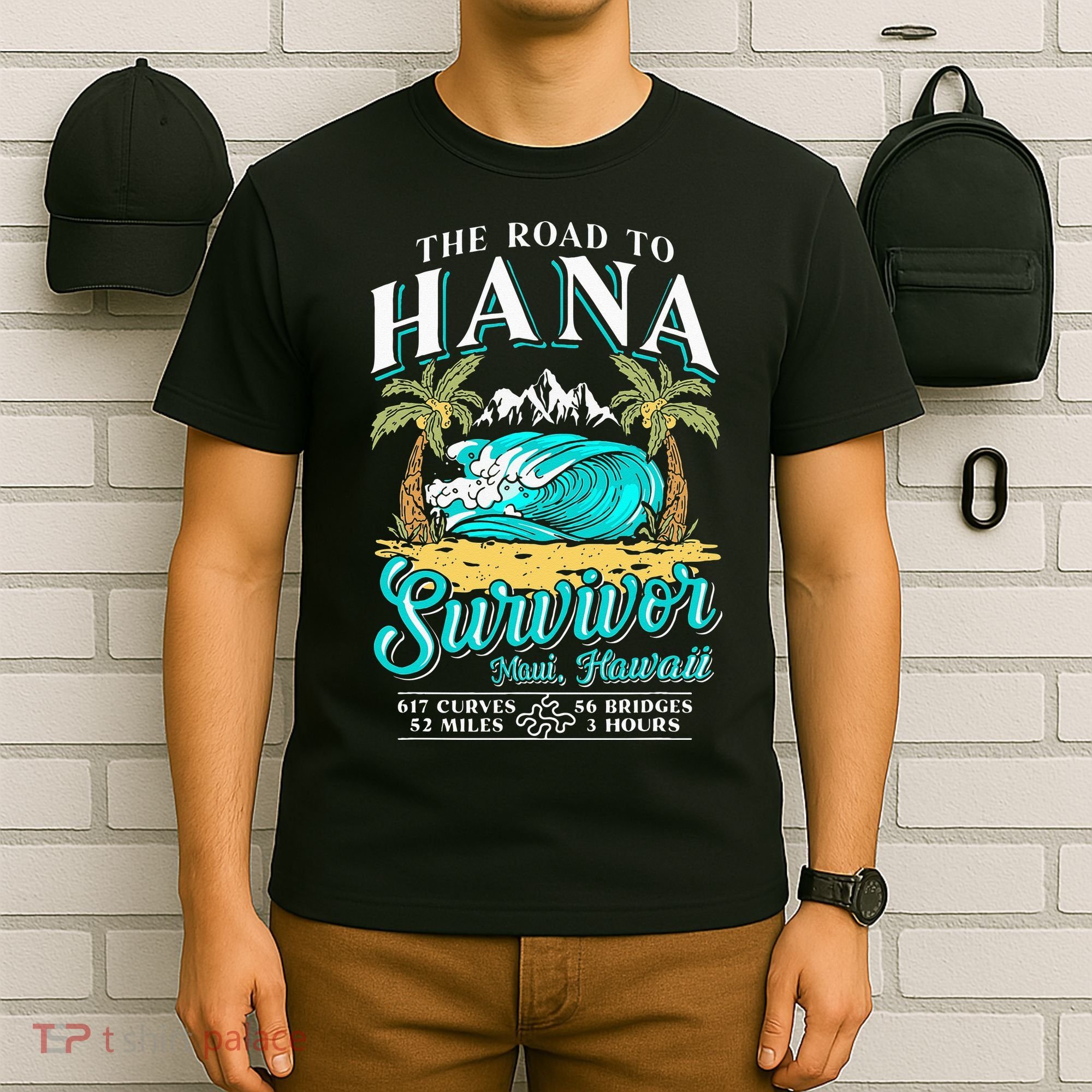 RJC Road to Hana Survivor Maui Hawaii Trip Adventure T-Shirt