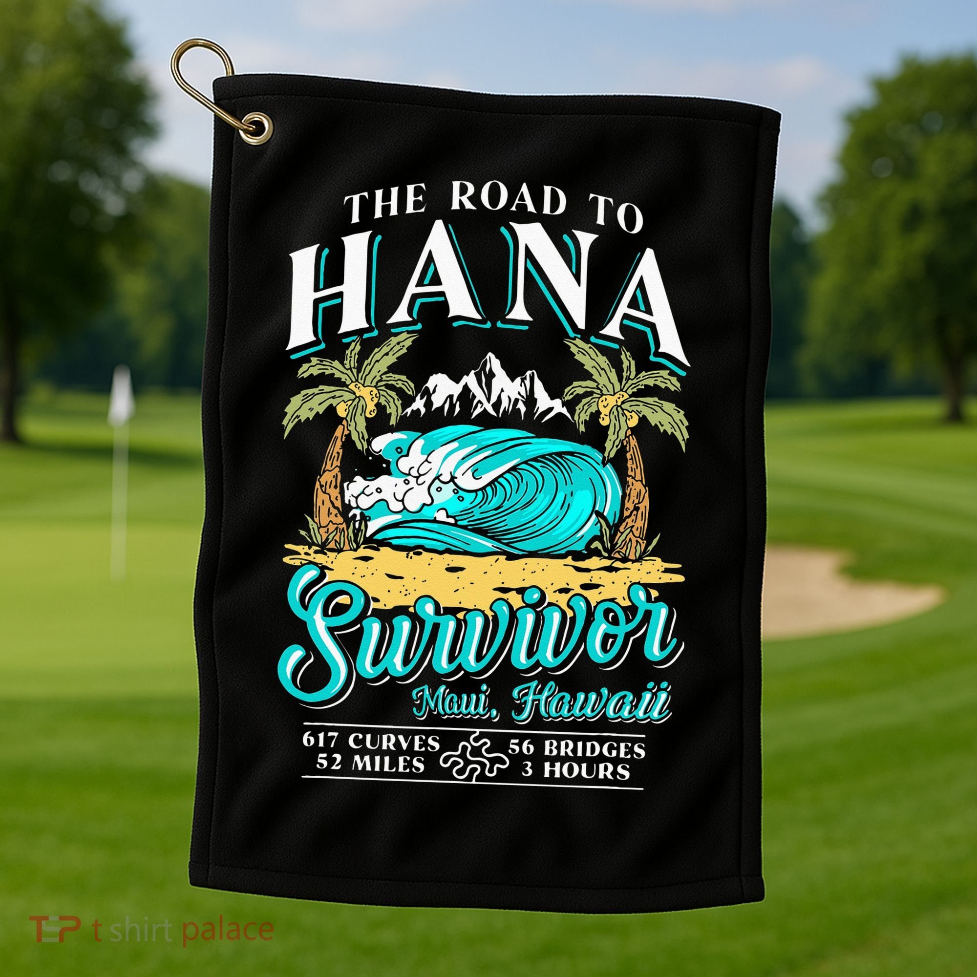 RJC Road to Hana Survivor Maui Hawaii Trip Adventure Golf Towel
