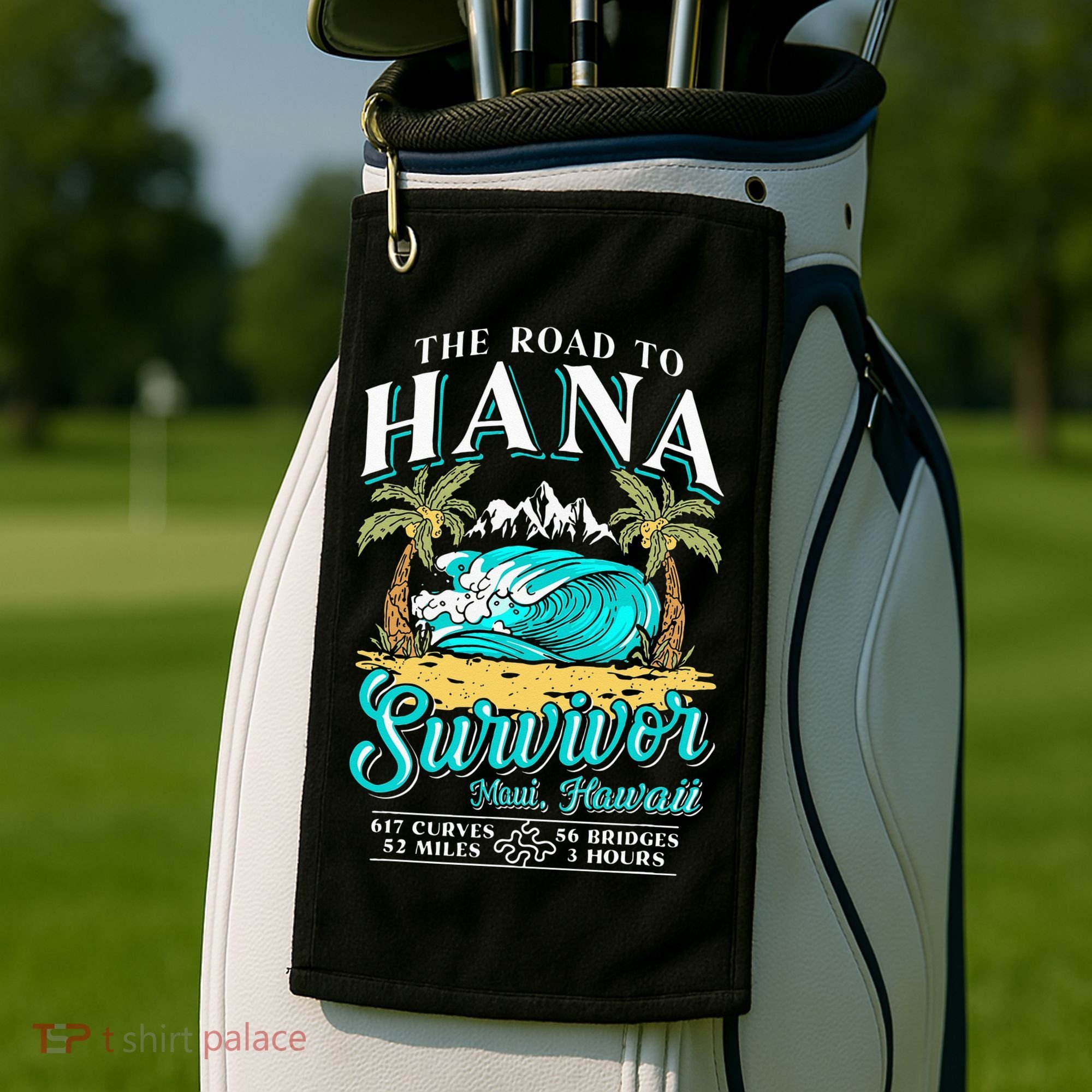 RJC Road to Hana Survivor Maui Hawaii Trip Adventure Golf Towel