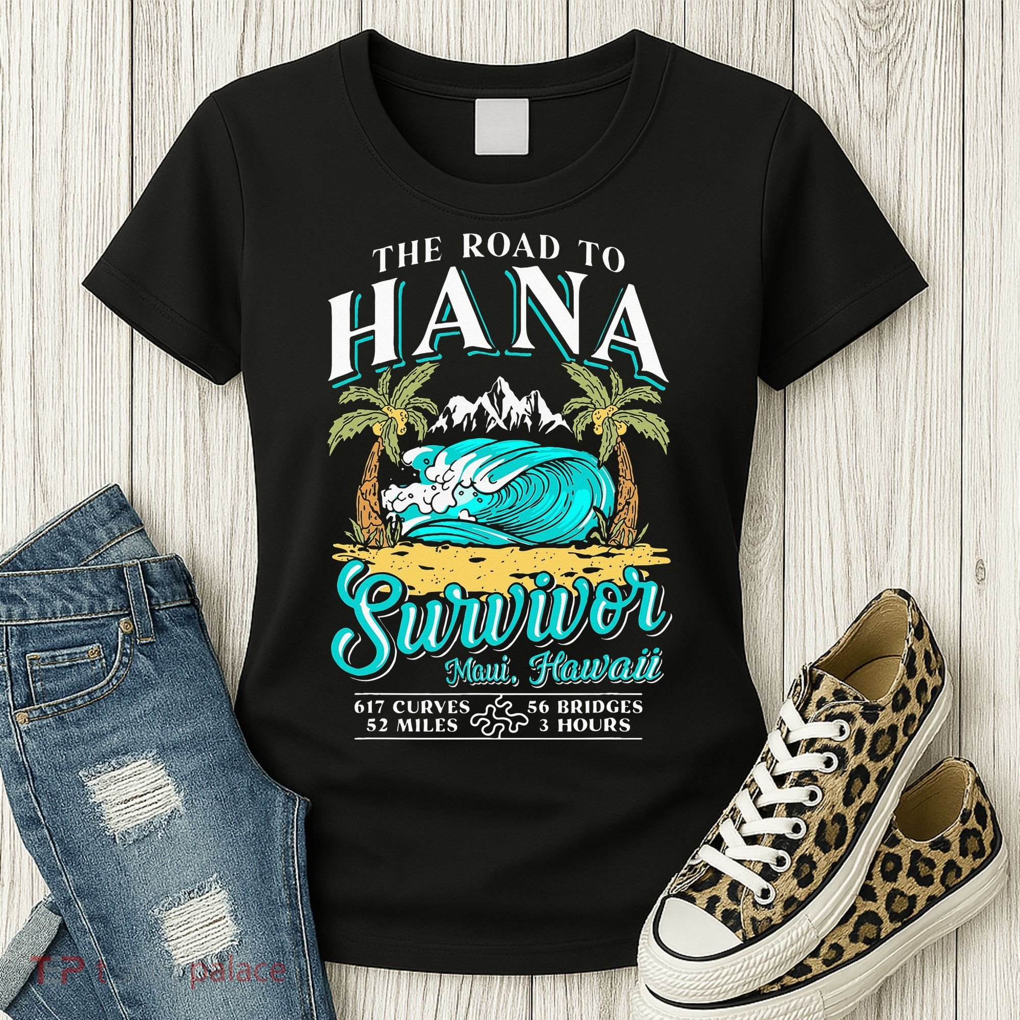 RJC Road to Hana Survivor Maui Hawaii Trip Adventure Women's T-Shirt