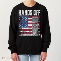 Resist Resistance USA Statue Of Liberty Hands Off Protest Women's Sweatshirt thumb 0