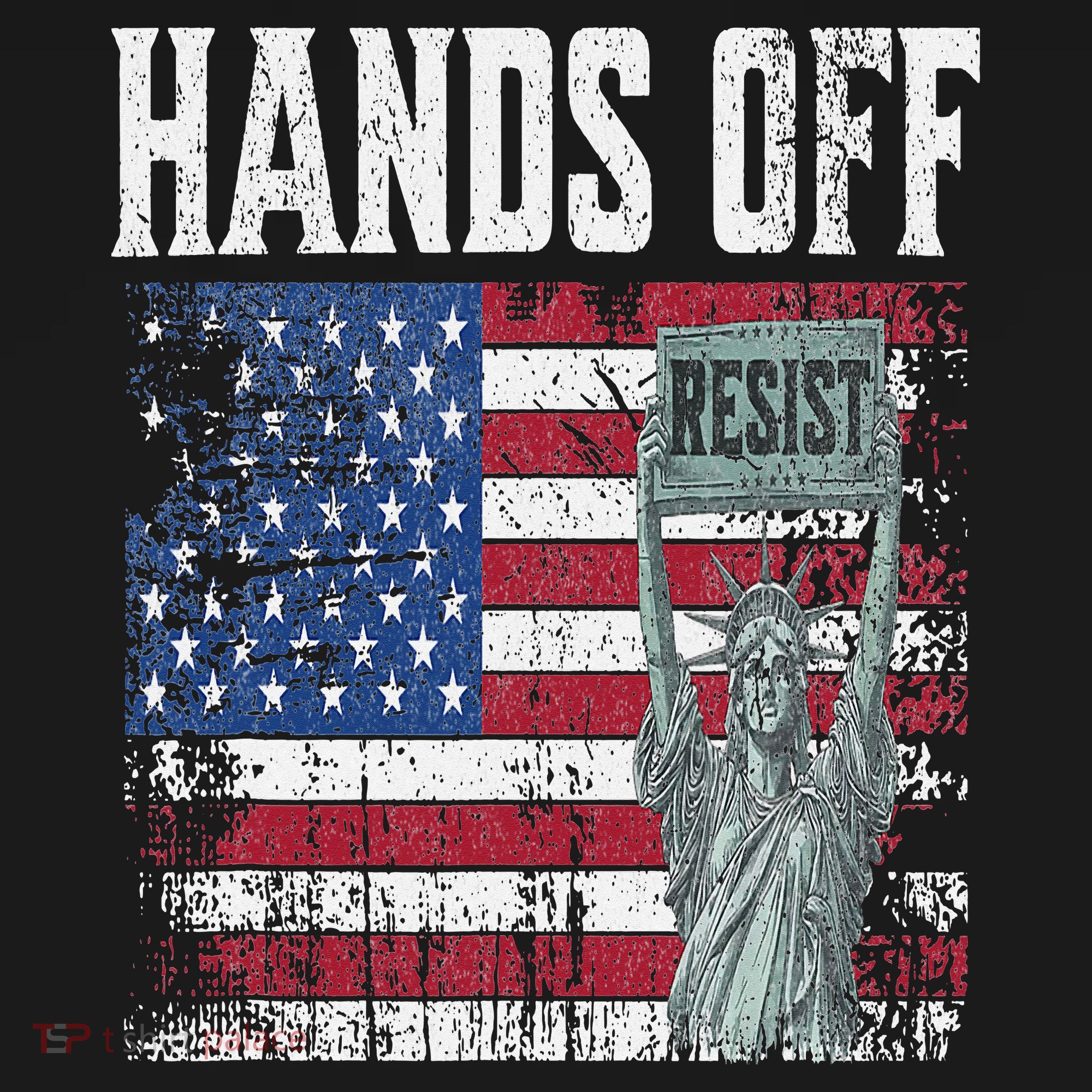 Resist Resistance USA Statue Of Liberty Hands Off Protest Apron