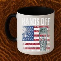 Resist Resistance USA Statue Of Liberty Hands Off Protest Coffee Mug thumb 2