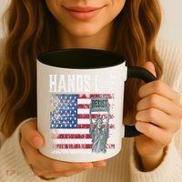 Resist Resistance USA Statue Of Liberty Hands Off Protest Coffee Mug thumb 3