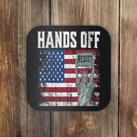 Resist Resistance USA Statue Of Liberty Hands Off Protest Coaster thumb 0