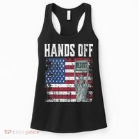 Resist Resistance USA Statue Of Liberty Hands Off Protest Women's Tank Top thumb 0