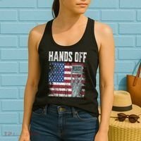 Resist Resistance USA Statue Of Liberty Hands Off Protest Women's Tank Top thumb 2