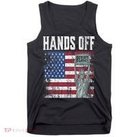 Resist Resistance USA Statue Of Liberty Hands Off Protest Tank Top thumb 0