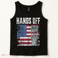 Resist Resistance USA Statue Of Liberty Hands Off Protest Tank Top thumb 2