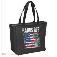 Resist Resistance USA Statue Of Liberty Hands Off Protest Tote Bag thumb 2