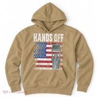 Resist Resistance USA Statue Of Liberty Hands Off Protest Hoodie thumb 0
