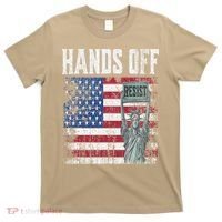 Resist Resistance USA Statue Of Liberty Hands Off Protest T-Shirt thumb 0