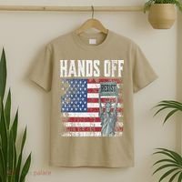 Resist Resistance USA Statue Of Liberty Hands Off Protest T-Shirt thumb 2