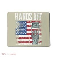 Resist Resistance USA Statue Of Liberty Hands Off Protest Mousepad thumb 0