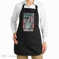 Resist Resistance USA Statue Of Liberty Hands Off Protest Apron thumb 2