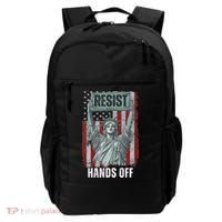 Resist Resistance USA Statue Of Liberty Hands Off Protest Backpack thumb 0