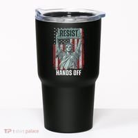 Resist Resistance USA Statue Of Liberty Hands Off Protest Tumbler thumb 0
