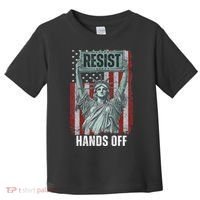 Resist Resistance USA Statue Of Liberty Hands Off Protest Toddler T-Shirt thumb 0