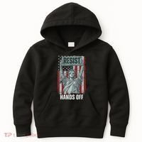 Resist Resistance USA Statue Of Liberty Hands Off Protest Kids Hoodie thumb 0