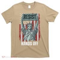 Resist Resistance USA Statue Of Liberty Hands Off Protest T-Shirt thumb 0