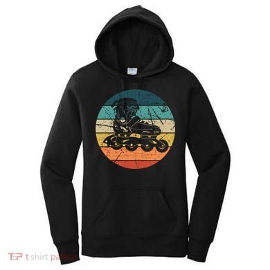 Rollerblading Retro Vintage Roller Blades Inline Skating Gift Women's Hoodie