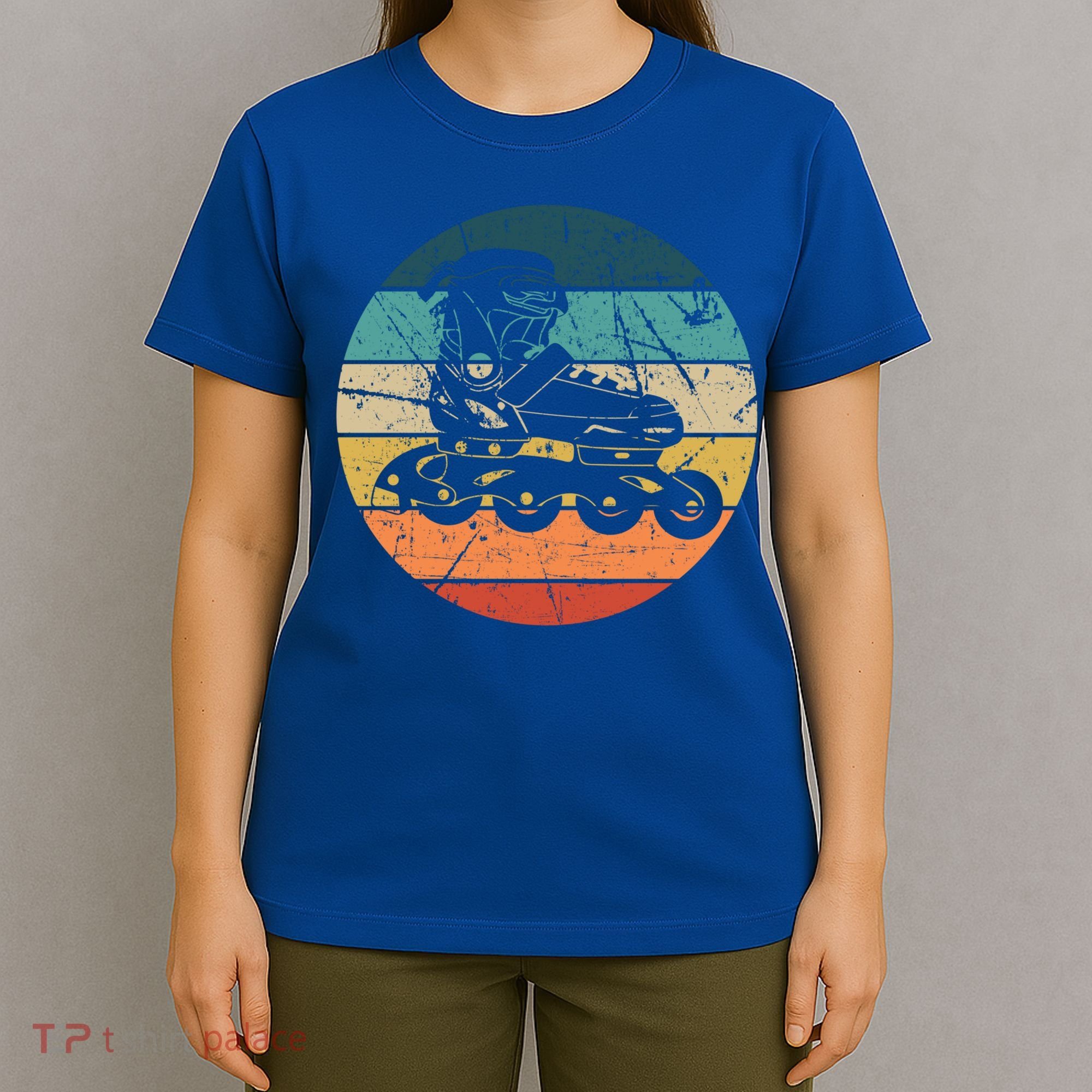 Rollerblading Retro Vintage Roller Blades Inline Skating Gift T-Shirt