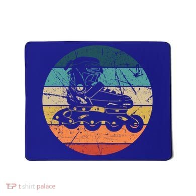 Rollerblading Retro Vintage Roller Blades Inline Skating Gift Mousepad