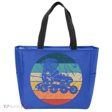 Rollerblading Retro Vintage Roller Blades Inline Skating Gift Tote Bag