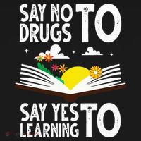 Red Ribbon Week Say No Say Yes to Learning Books Teacher Women's Hoodie thumb 2