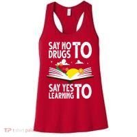 Red Ribbon Week Say No Say Yes to Learning Books Teacher Women's Tank Top thumb 0