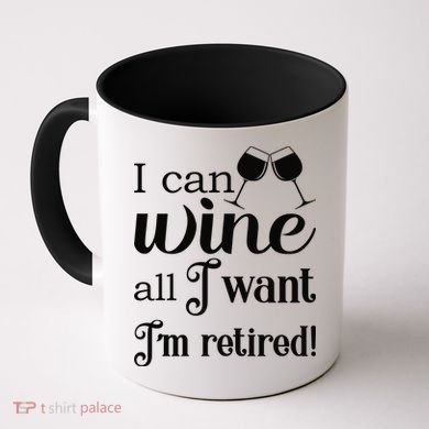 Retired Retirement Wine Gift Coffee Mug