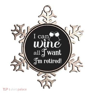 Retired Retirement Wine Gift Ornament
