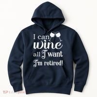Retired Retirement Wine Gift Hoodie thumb 0