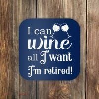 Retired Retirement Wine Gift Coaster thumb 0