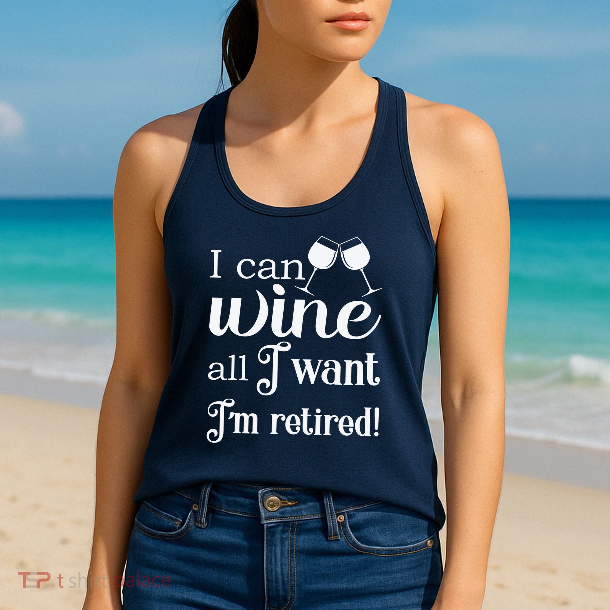 Retired Retirement Wine Gift Women's Tank Top