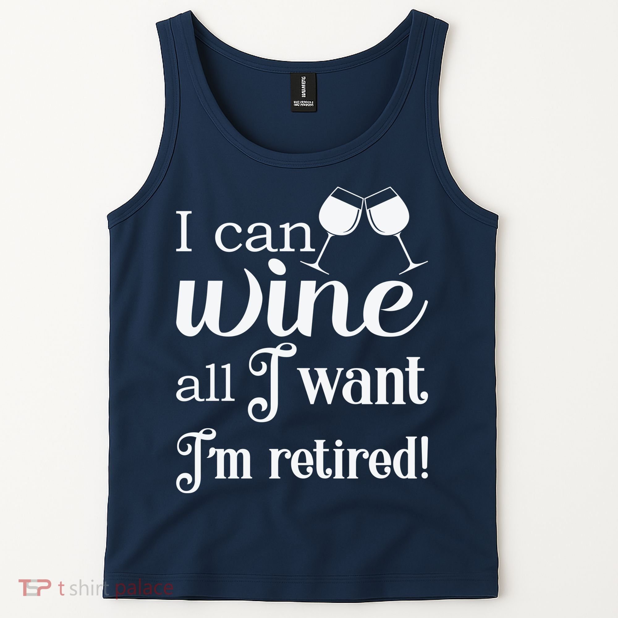 Retired Retirement Wine Gift Tank Top