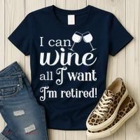 Retired Retirement Wine Gift Women's T-Shirt thumb 3