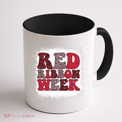 Red Ribbon Week Apparel Red Ribbon Week Coffee Mug back