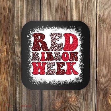Red Ribbon Week Apparel Red Ribbon Week Coaster