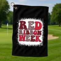 Red Ribbon Week Apparel Red Ribbon Week Golf Towel thumb 1
