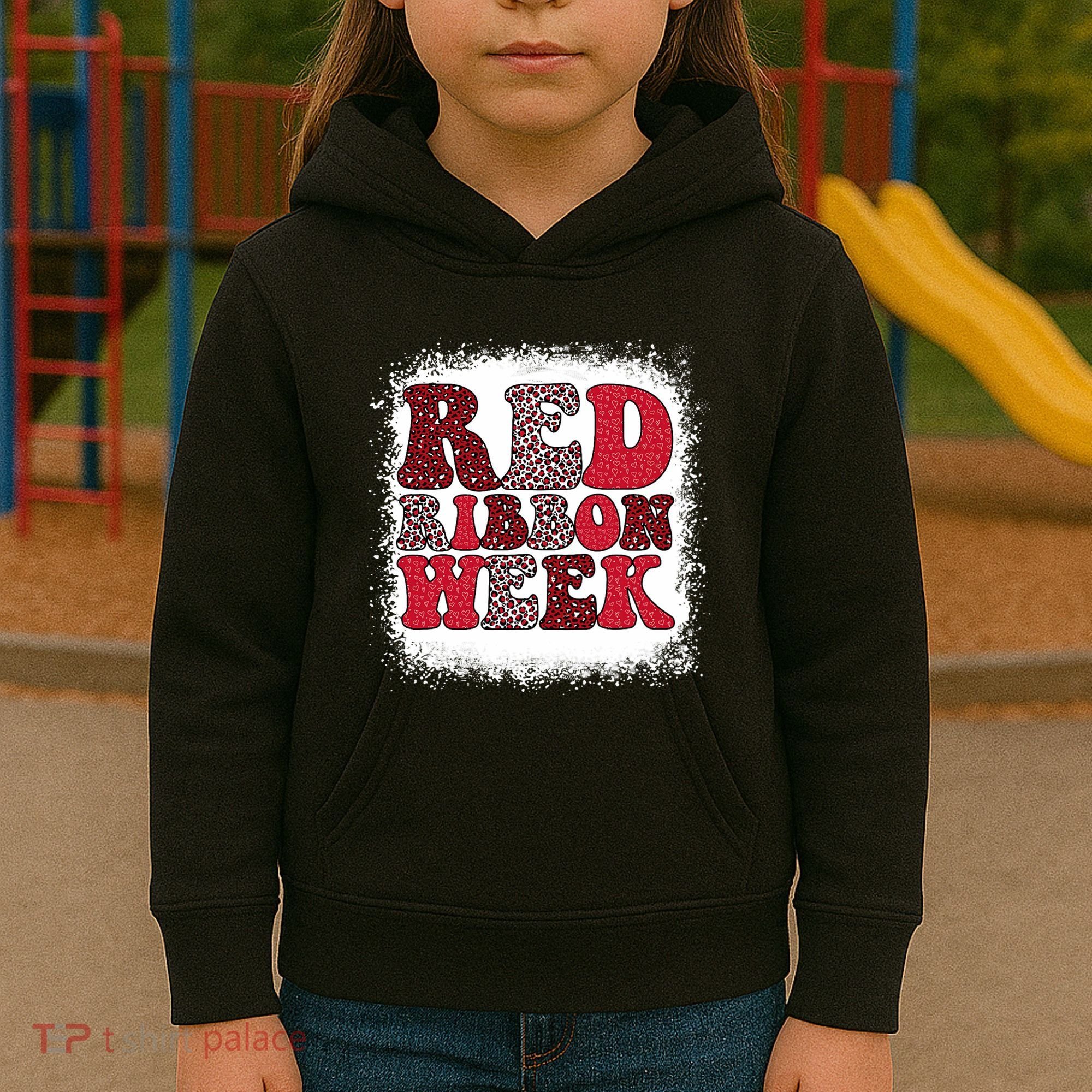 Red Ribbon Week Apparel Red Ribbon Week Kids Hoodie