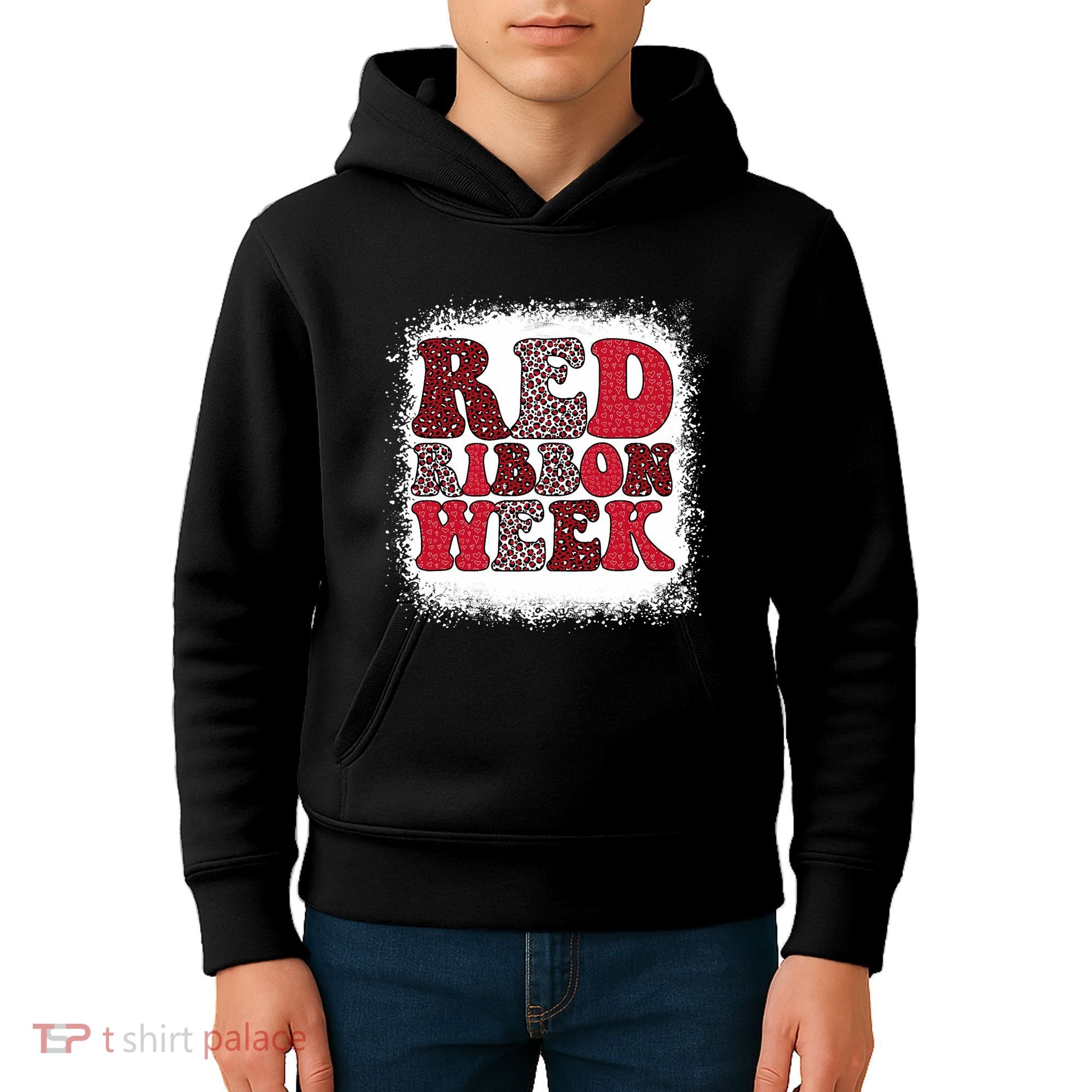 Red Ribbon Week Apparel Red Ribbon Week Kids Hoodie